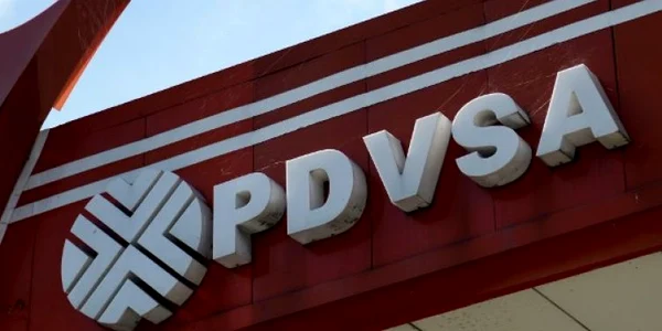 Logo PDVSA/Compania petroliera de stat Venezuela FOTO AFP