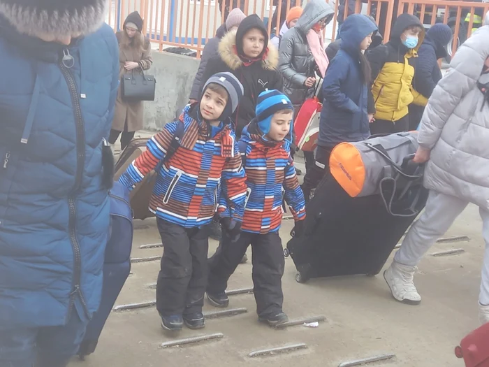 Sute de mii de ucraineni fugiţi din calea războiului au ajuns în România FOTO: arhiva