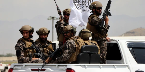 Talibanii sărbătoresc retragerea trupelor americane din Afganistan - 31 aug 2021 / FOTO EPA-EFE