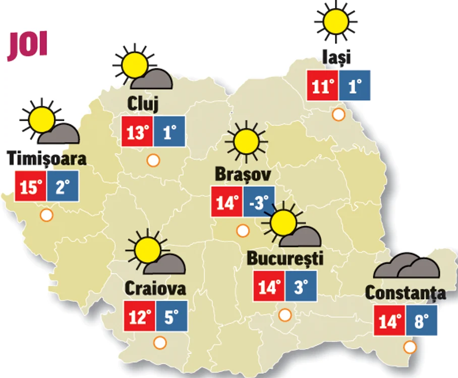 Prognoza meteo 29 octombrie anunță că astăzi vremea va fi frumoasă