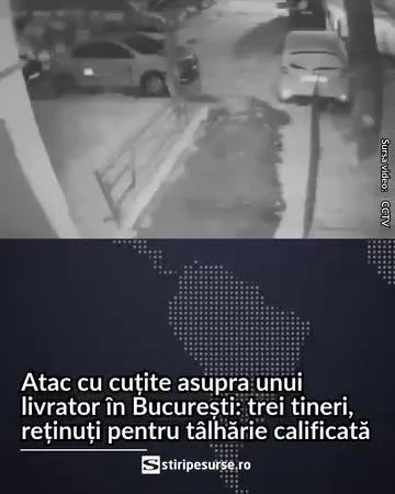 Tâlhărie cu cuțite în Sectorul 6: trei tineri, reținuți după ce au atacat un livrator nigerian