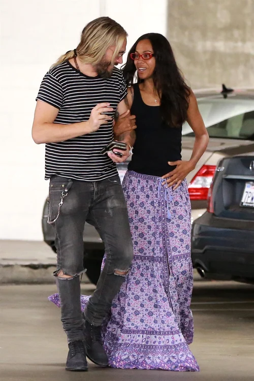 Zoe Saldana and Marco Perego hold hands while out in Beverly Hills jpeg
