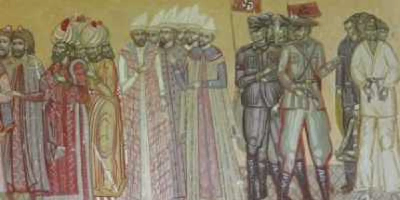 Alba Iulia: EXCLUSIV / Nazişti şi comunişti pe ziduri de biserică (GALERIE FOTO)