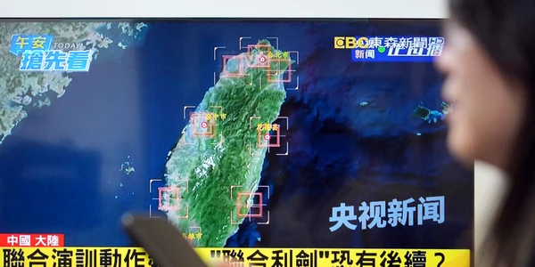 China a trimis armata în jurul Taiwanului FOTO Profimedia 