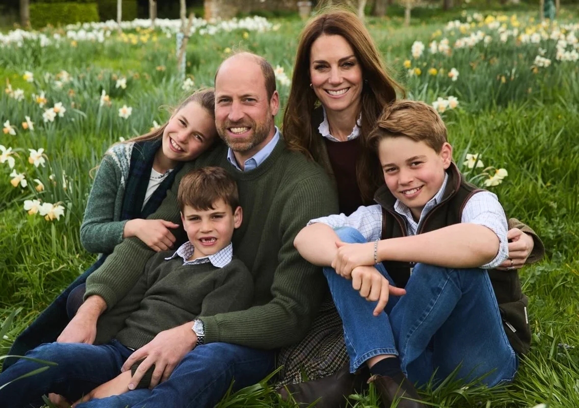 Kate Middleton, Prințul Wiliam, George, Charlotte și Louis