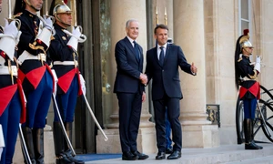 Jonas Gahr Støre emmanuel macron jpg