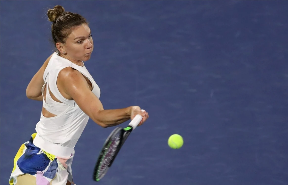 simona halep finala dubai. foto epa-efe