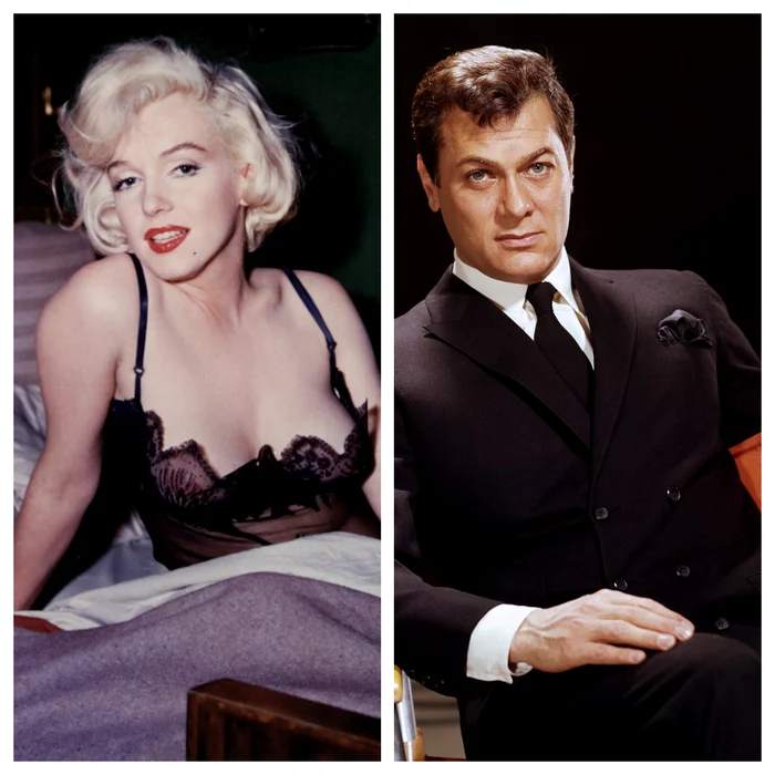 Marilyn Monroe şi Tony Curtis