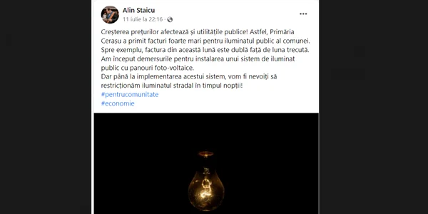 primar-cerasu-prahova-lumina -stinsa-noaptea