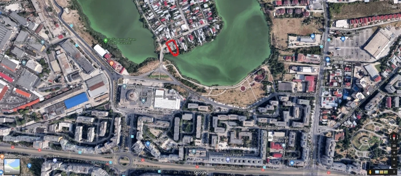 Cartierul din București cu 11 străzi Foto: captură Google
