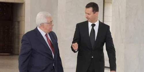 Mahmoud Abbas Bashar al-Assad FOTO AFP