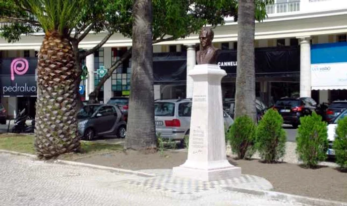 Monumentul lui Lucian Blaga de la Estoril SURSA MAE