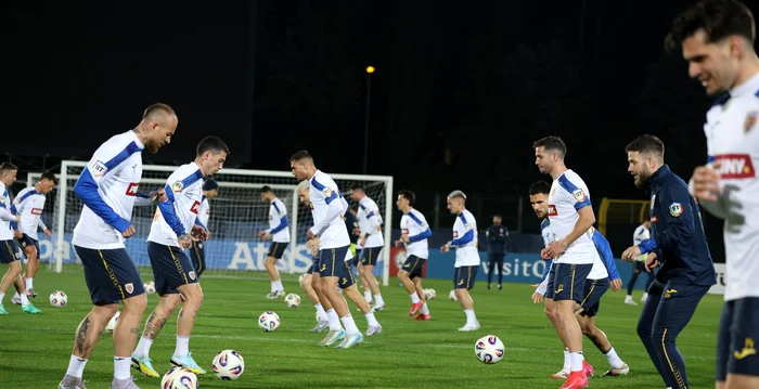 Tricolorii, la antrenamentul oficial din San Marino. Foto Facebook FRF
