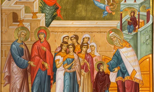 Icoana Intrarea in Biserica a Maicii Domnului  Sursa foto shutterstock 1421462444 jpg