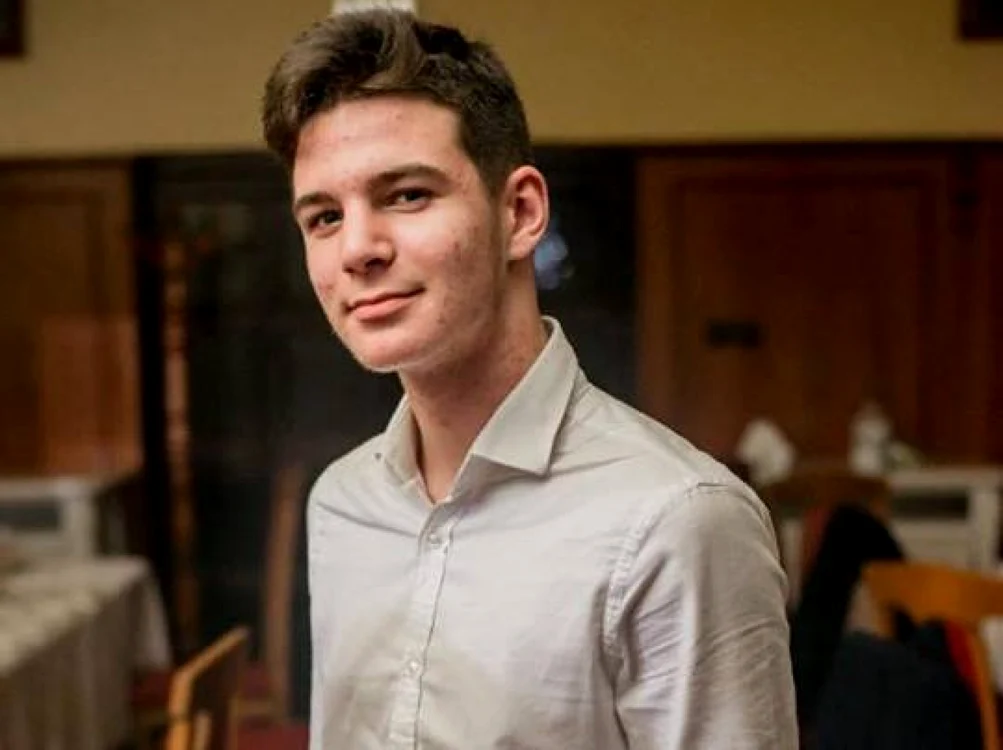 Alex Câmpan este elev în clasa a X-a FOTO Arhivă personală