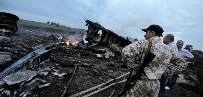 Avionul prăbuşit în estul Ucrainei FOTO Reuters