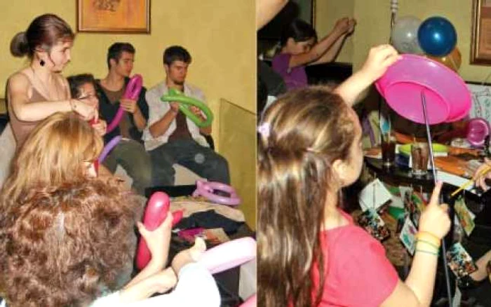 Cercetaşii au modelat baloane şi copiii au învăţat să jongleze