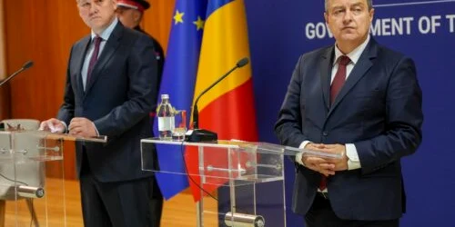 Catalin Prediu si Ivica Dačić, ministru de Interne al Serbiei jpg