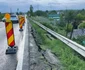 Șosea surpată în județul Galați FOTO: Direcția Drumuri și Poduri Buzău