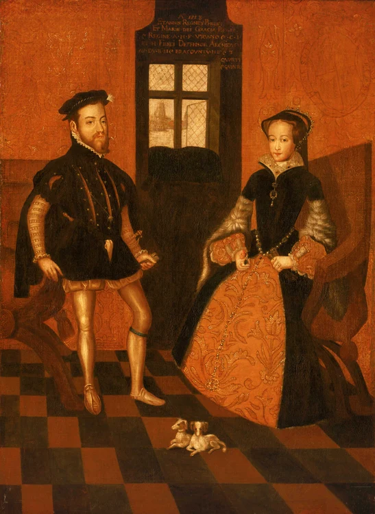 Regele Filip al II-lea al Spaniei și regina Maria I a Angliei