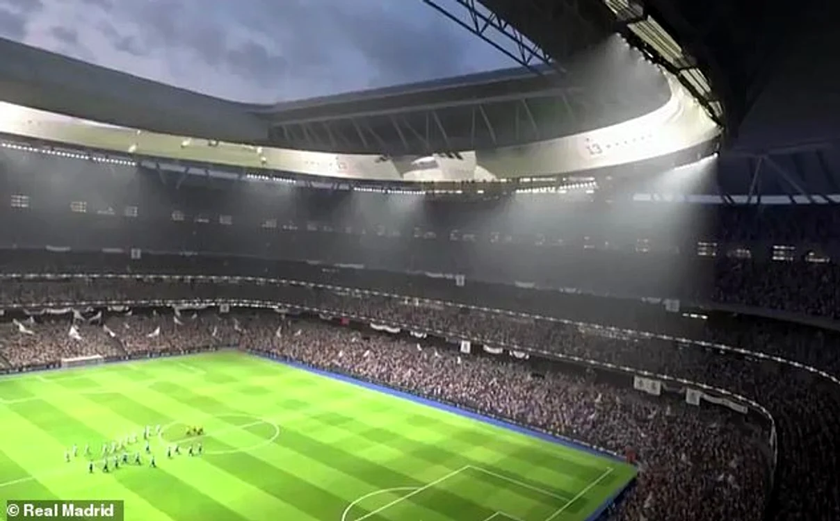Sub acoperiş va fi amplasat un ecran gigant de 360 de grade vizibil din toate colţurile stadionului