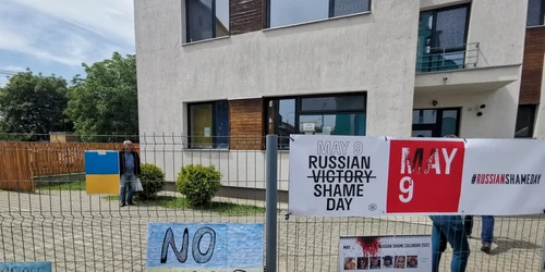 Mitingul refugiaţilor ucraineni din Timişoara FOTO Ş. Both