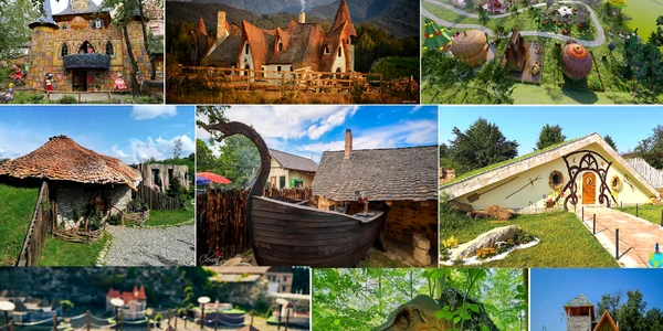 Parcuri de distracție desprinse parcă din basme în România Foto Colaj