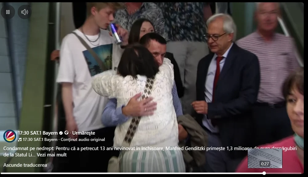 Un bărbat care a executat 13 ani de închisoare nevinovat, va fi despăgubit de statul german. Câți bani va primi cel condamnat pe nedrept pentru „Crima din cadă”