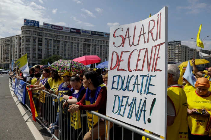 Profesorii vor protesta vineri / Foto: Inquam Photos / Octav Ganea