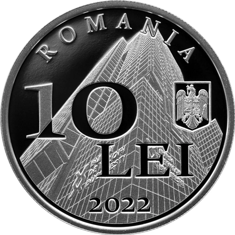 Moneda de 10 lei din argint. Foto: BNR