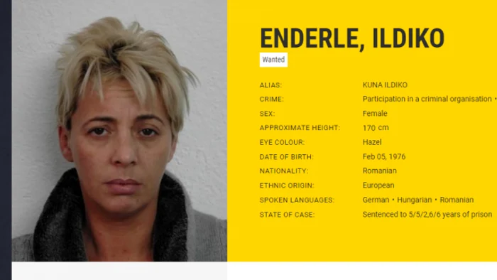 Enderle Ildiko are patru condamnări la activ, pentru proxenetism, trafic de minori şi trafic de persoane