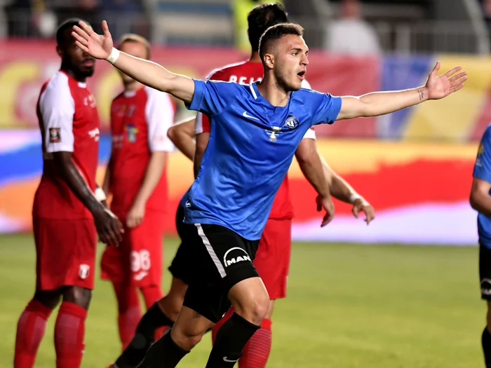Autor a golului egalizator, Virgil Ghiță a salvat-o pe Viitorul în finalul prelungirilorFoto: sportpictures.eu