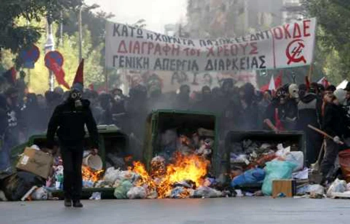 Protestele din Grecia în imagini