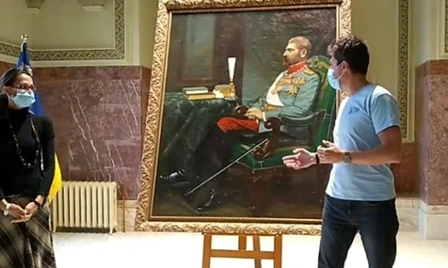 Un tablou cu Regele Ferdinand, ascuns zeci de ani într un depozit, expus la Muzeul Național al Unirii din Alba Iulia jpeg