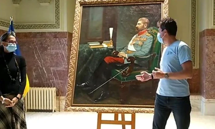 Un tablou cu Regele Ferdinand, ascuns zeci de ani într un depozit, expus la Muzeul Național al Unirii din Alba Iulia jpeg