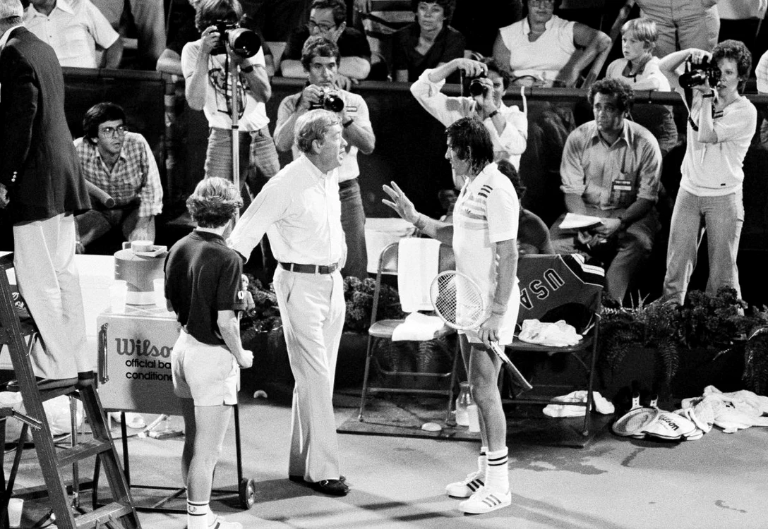 Cearta cu arbitrul de la US Open 1979 (FOTO: Profimedia)