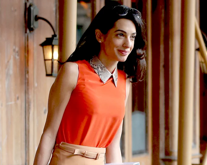 
    Amala Alamuddin este îngrijorător de slabă.foto: Hepta  
