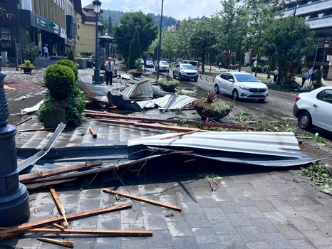 Vijelie în Sinaia FOTO Facebook
