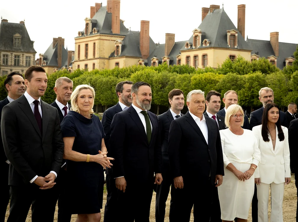Viktor Orban, la un eveniment alături de Marine Le Pen FOTO: Facebook/Viktor Orban