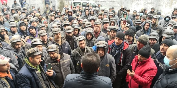 Protest mineri foto România Actualităţi 