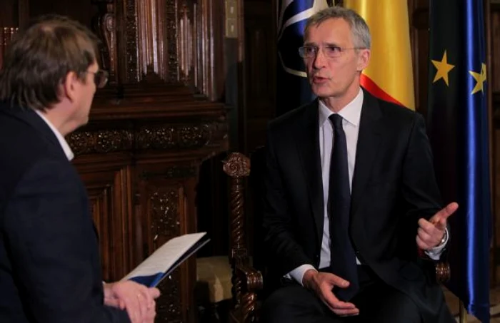 Interviu Jens Stoltenberg secretar general al NATO FOTO Eduard Enea