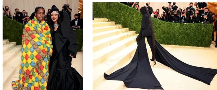 Stânga, Rihanna cu iubitul, dreapta, Kim KardashianFoto: Getty Images