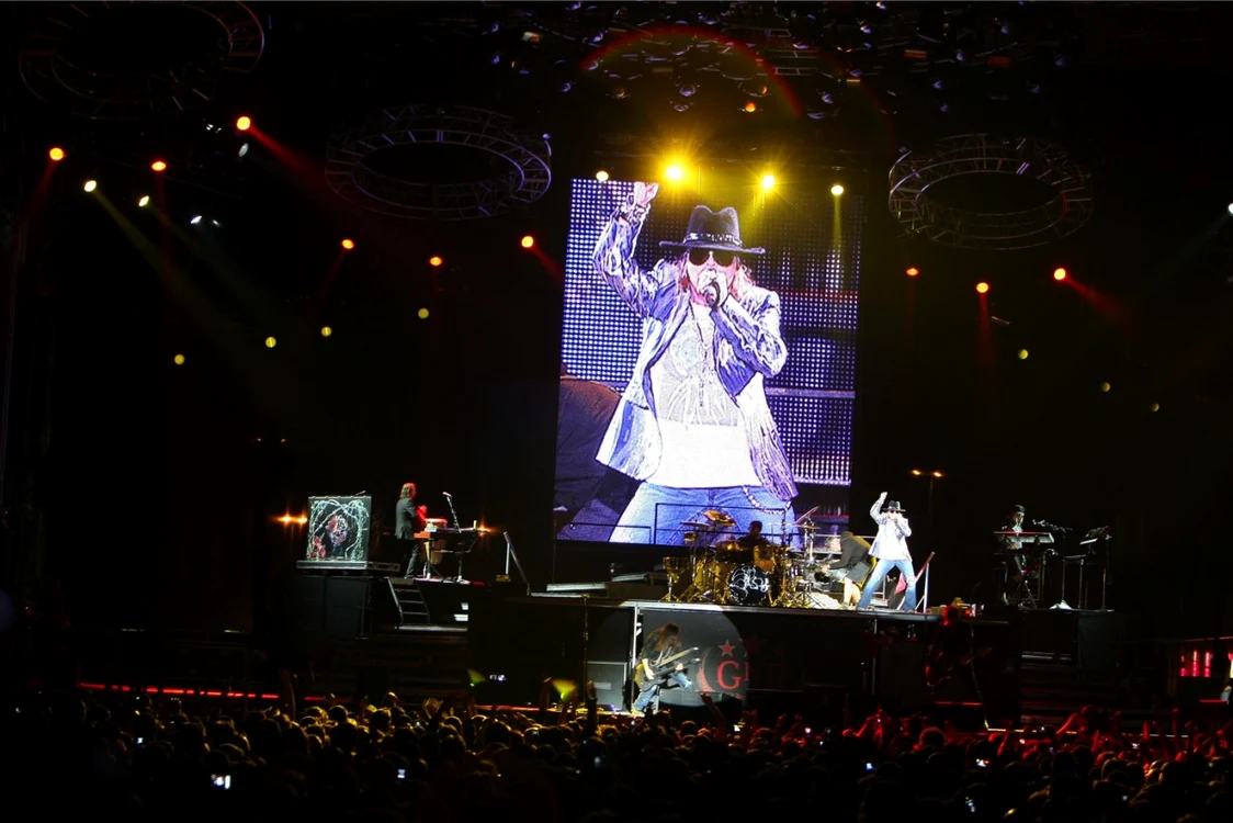 Guns'n Roses pe scena Romexpo din septembrie 2010 FOTO Adevărul