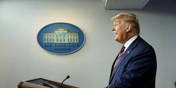 Conferinţă de presă Donald Trump la Casa Albă 5 noiembrie  FOTO EPA-EFE / Chris Kleponis