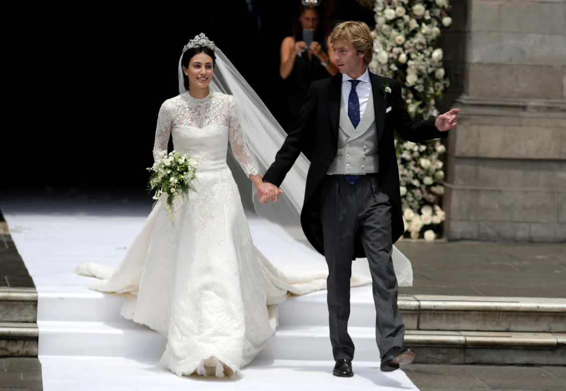 Alessandra de Osma și prințul Christian de Hanovra la nunta din 2018, GettyImages
