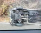 Accident pe Valea Oltului cu o dubă răsturnată şi o victimă în Vâlcea Foto Adevărul