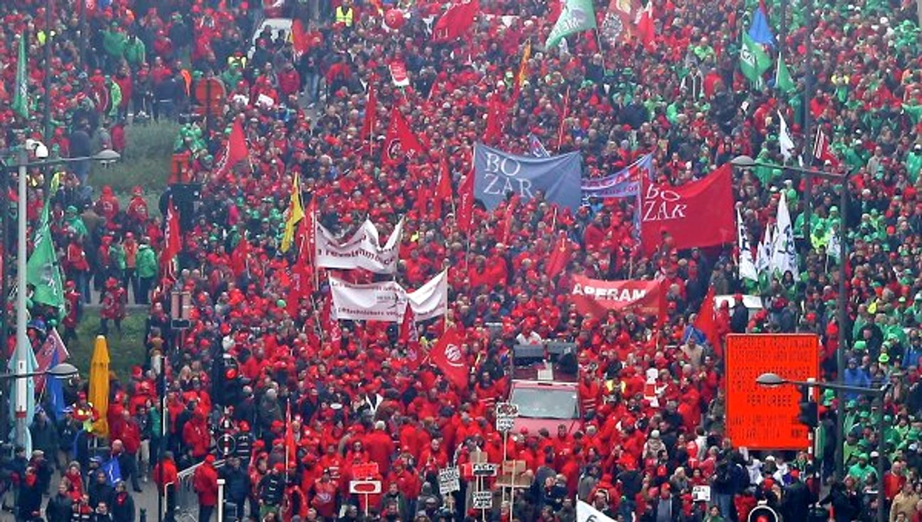 50.000 de persoane vor participa marți, 24 mai, la un protest în Bruxelles, capitala Belgiei