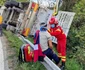 Camion încărcat cu sute de oi răsturnat pe DN67 în Pietrari Vâlcea Foto ISU Vâlcea jpeg