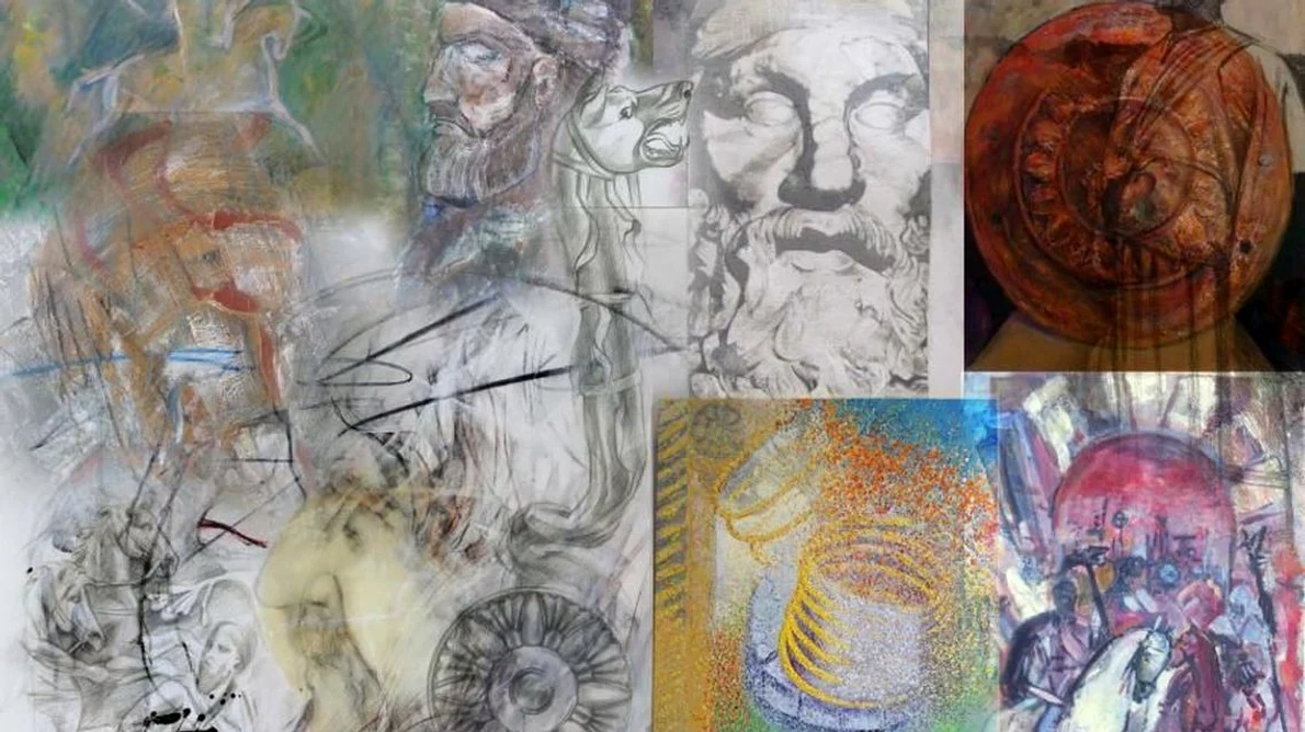 Expoziţie de artă plastică la Academia Română: „Columna lui Traian în arta contemporană” jpeg
