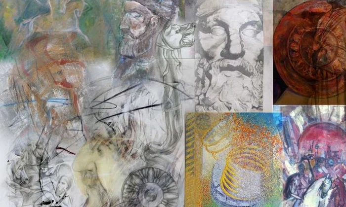 Expoziţie de artă plastică la Academia Română: „Columna lui Traian în arta contemporană” jpeg